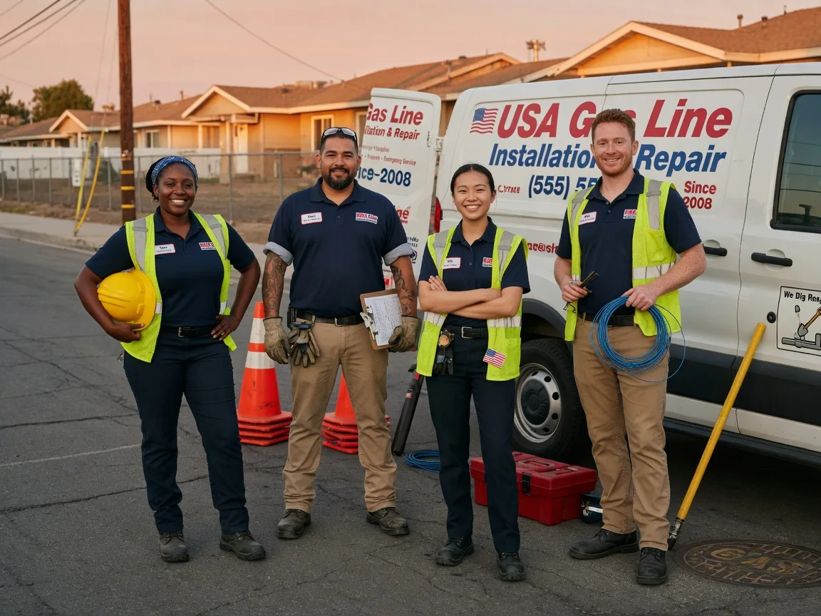 Gas Line Installation company in Violet, LA